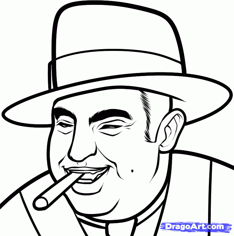 Al Capone Drawing | Free download on ClipArtMag