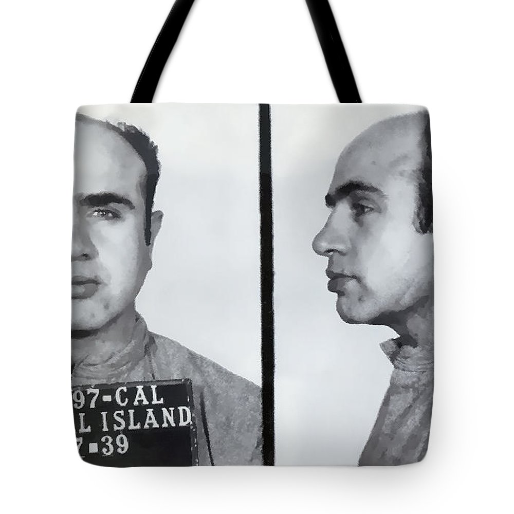 1000x1000 al capone mugshot tote bag for sale