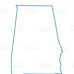 300x300 Unique Abstract Outline Of Alabama Map Vector Drawing Soidergi