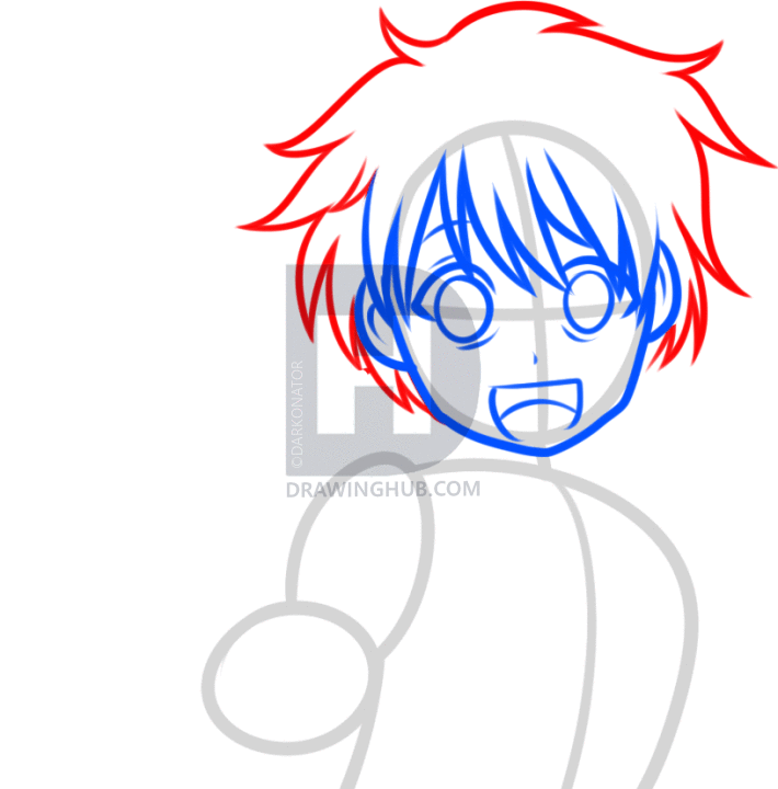 710x720 How To Draw Aladdin From Magi, Step