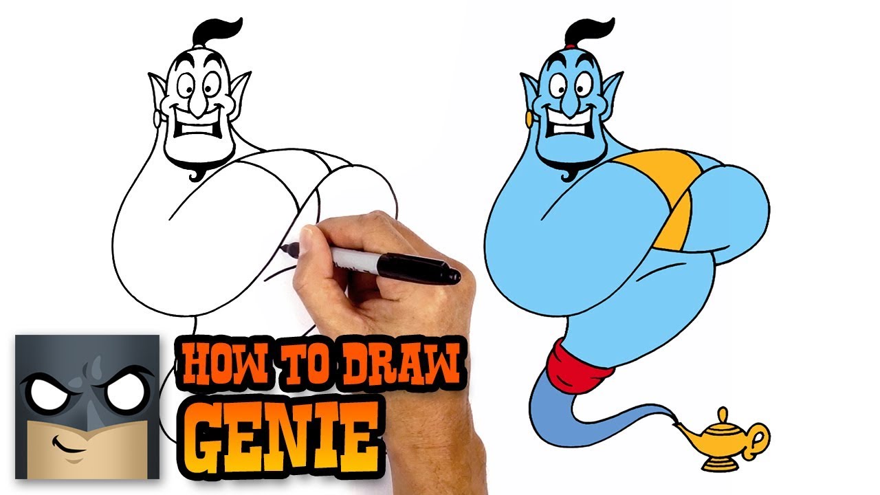 1280x720 How To Draw Genie Aladdin