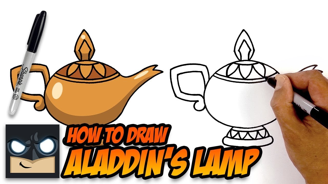 1280x720 How To Draw Aladdin Lamp
