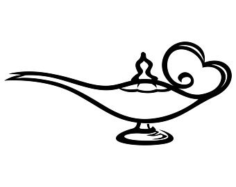 340x270 Vector Aladdin Lamp Etsy