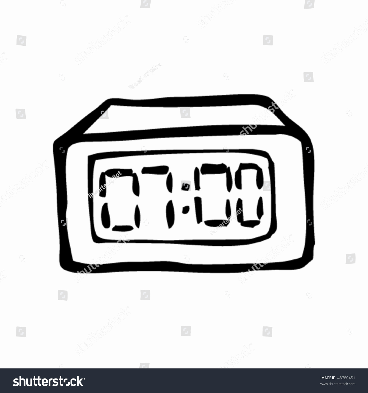 5am alarm clock clipart