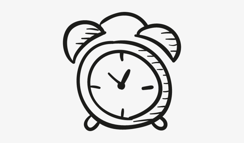 820x480 Draw Alarm Clock Vector