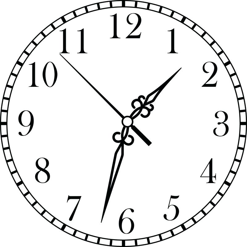 800x800 How To Draw A Clock Step