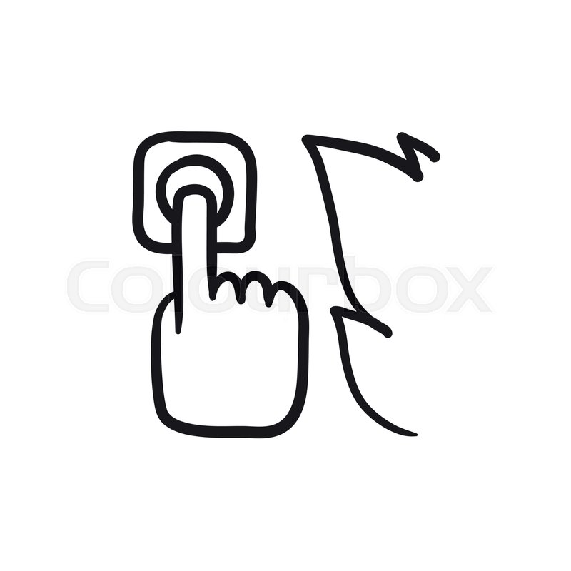 800x800 Hand Pressing Fire Alarm Button Vector Stock Vector Colourbox