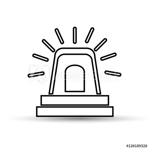 500x500 Hand Drawing Alarm Alert Icon Vector Illustration