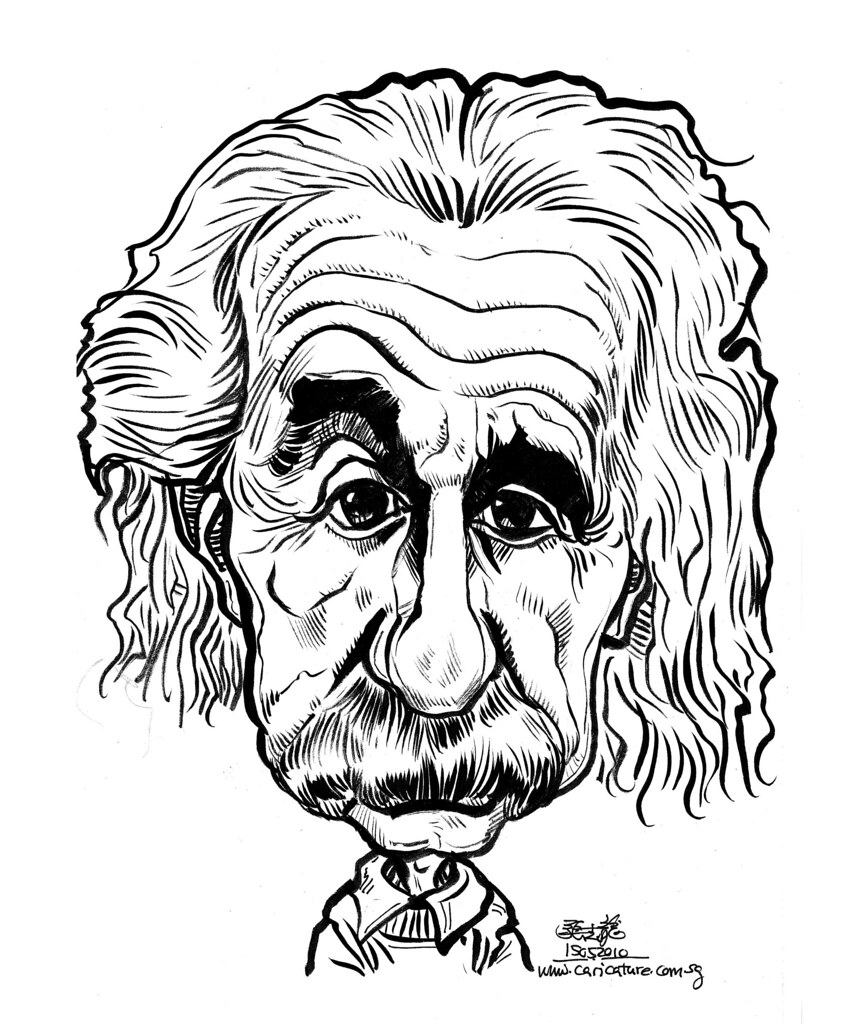 849x1024 Caricature Of Albert Einstein Website
