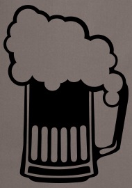 190x270 Beer Drawing Binouse Foam Alcohol Apron Spreadshirt