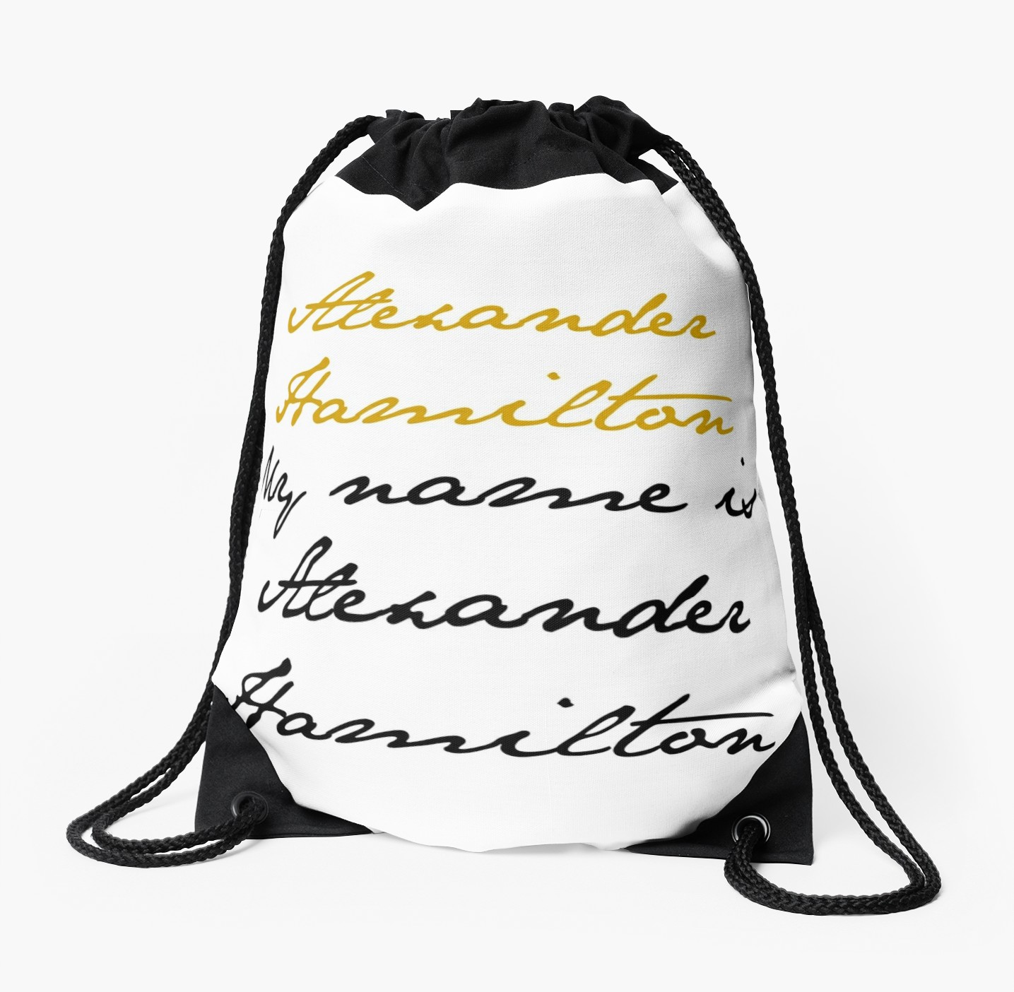 1435x1404 Alexander Hamilton Drawstring Bags