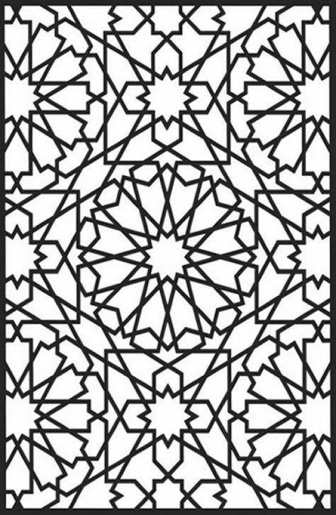 474x726 Geometric Design Colouring Pictures Stained Glass Colouring Pages