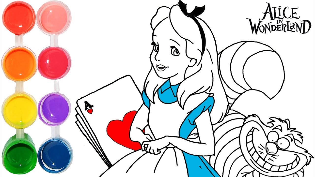 1280x720 How To Draw Color Alice In Wonderland Drawing Tutorial
