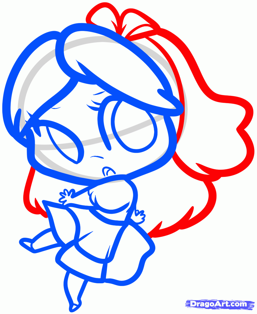 870x1063 Step How To Draw Chibi Alice, Alice In Wonderland