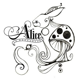 336x336 Alice In Wonderland Drawing Images Step