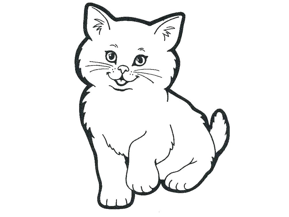 1004x753 Coloring Pages Printable Pdf For Girls Halloween Free Cat Smile
