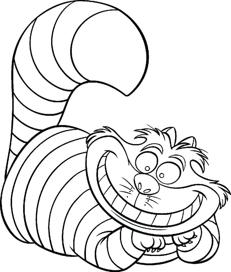 736x865 Alice Coloring Pages Free Printable In Wonderland Coloring Pages