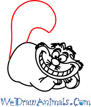 300x350 How To Draw Cheshire Cat