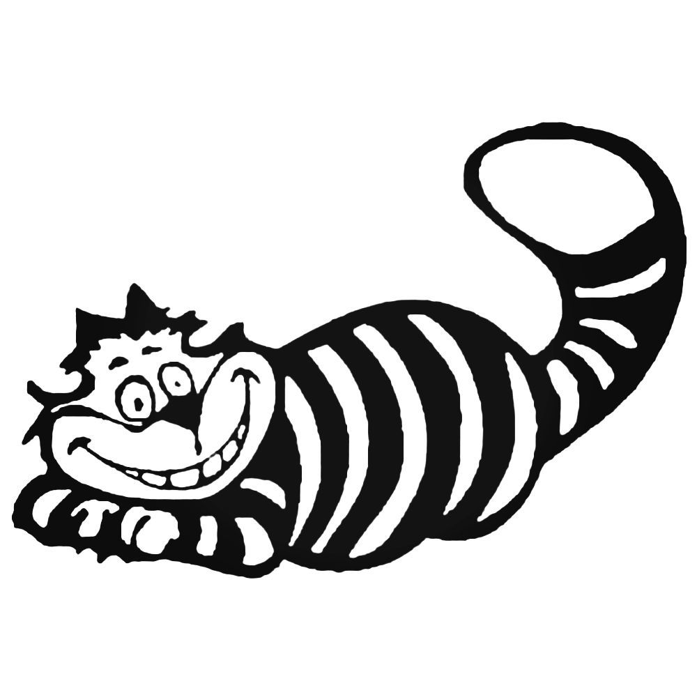 1000x1000 Alice In Wonderland Cheshire Cat Decal Sticker