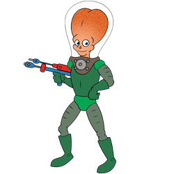 250x250 Mars Attacks Alien Cartoon Drawing Lesson