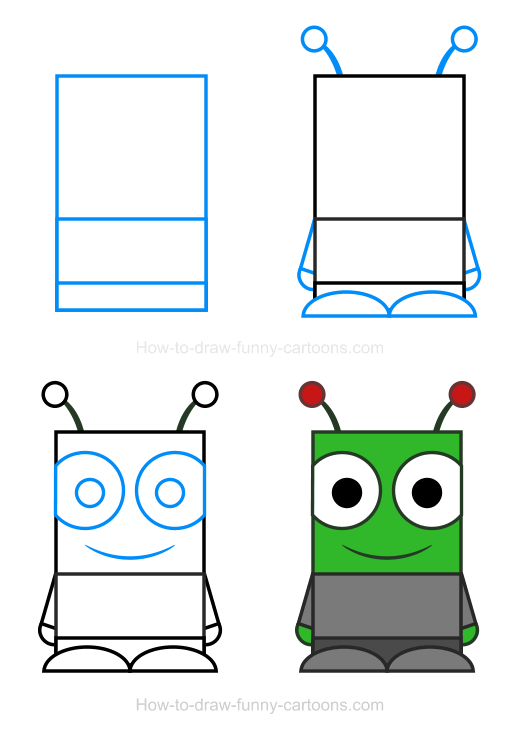 520x738 Alien Clipart Khushi Easy Cartoon Drawings, Alien Drawings