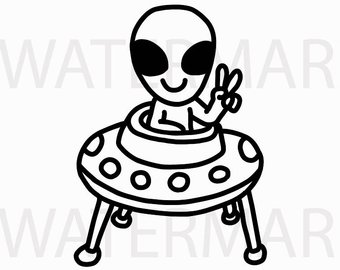 340x270 Alien Drawing Etsy