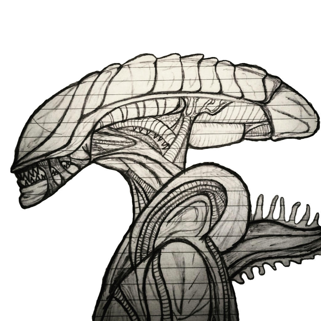 1024x1024 Alien Drawing