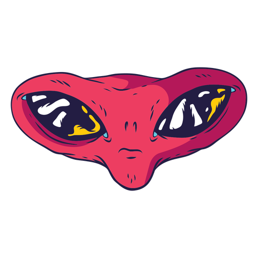 512x512 Alien Head Illustration