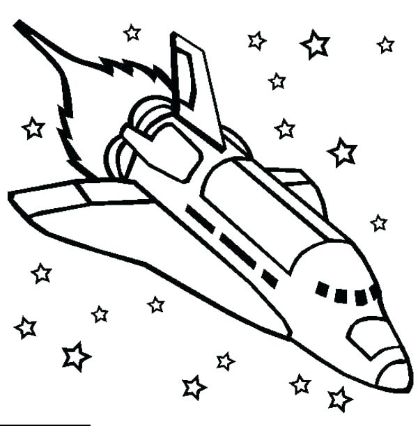 600x612 Space Ship Coloring