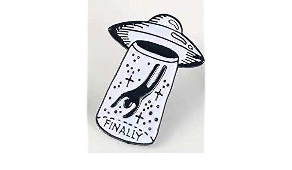 600x350 Ufo Abduction Spaceship Space Craft Alien Et Finally Hard Enamel