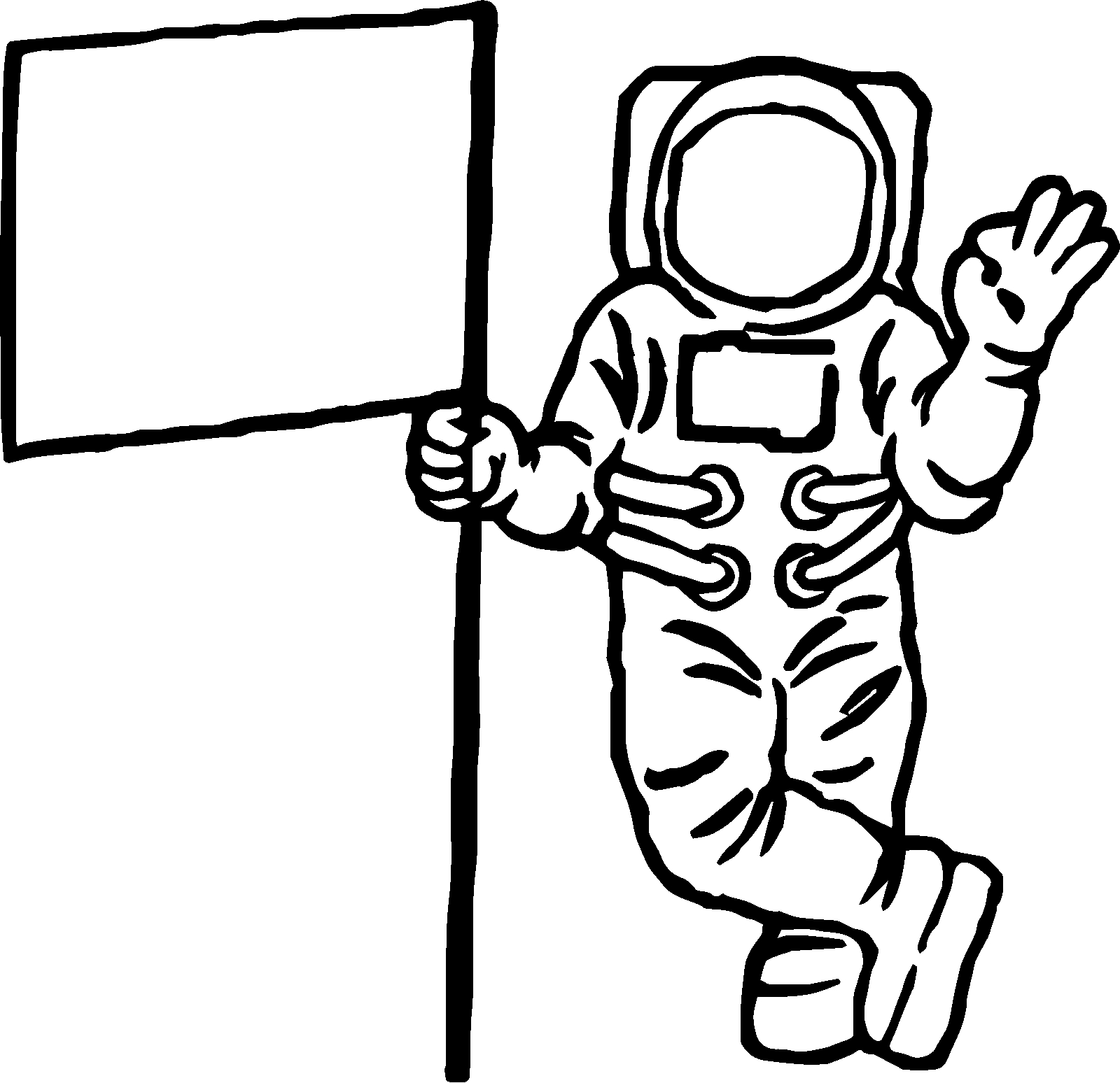 1600x1548 Cartoon Astronaut Coloring Pages Printable Alien Spaceship