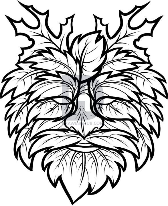 587x720 How To Draw The Green Man, Green Man, Step