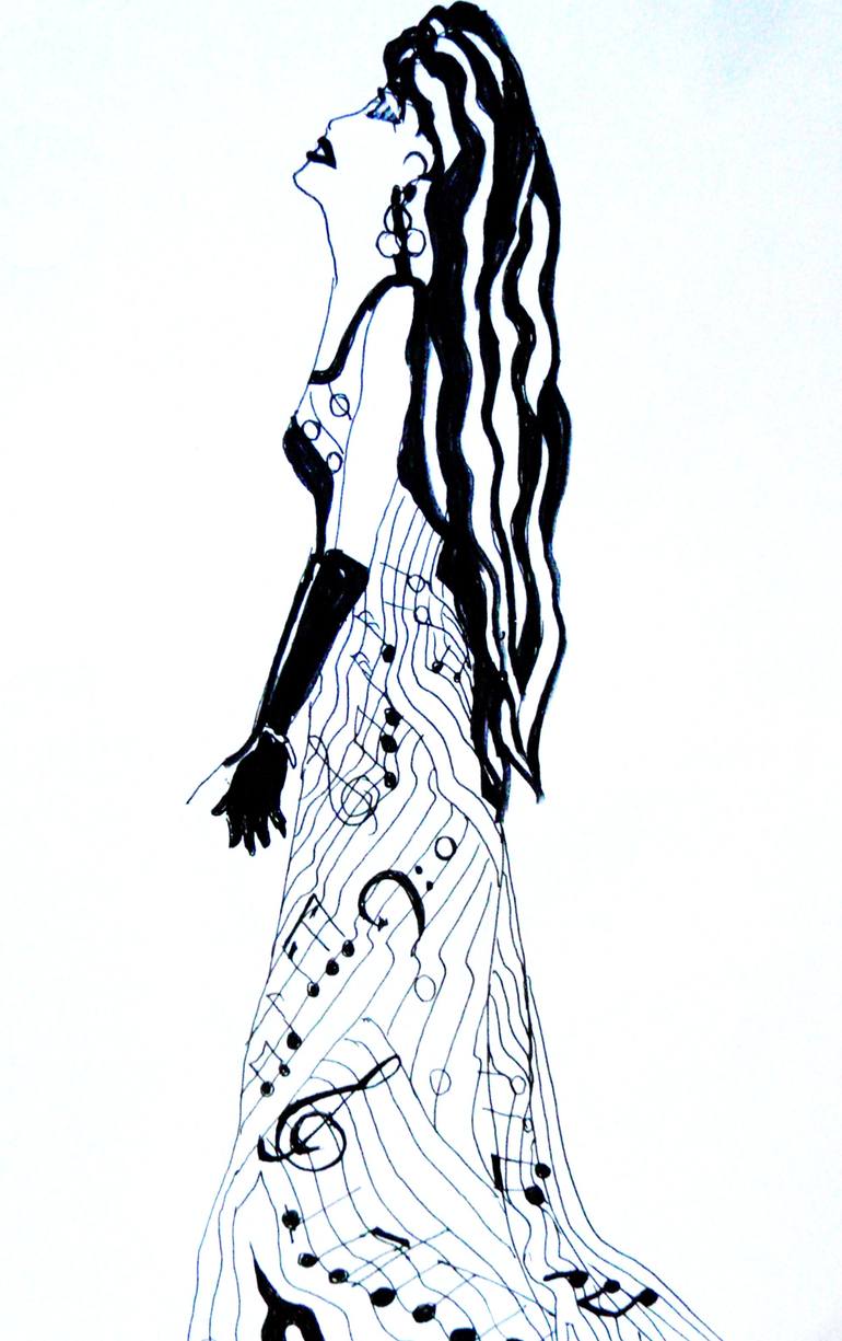 770x1225 I Love Music I Wear It All The Time Drawing