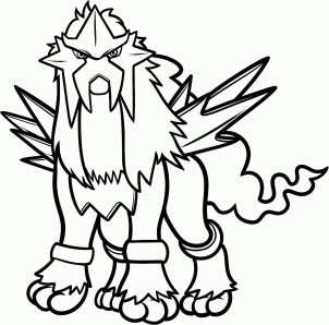 302x298 How To Draw Entei, Pokemon Step Entei In Pokemon Tattoo