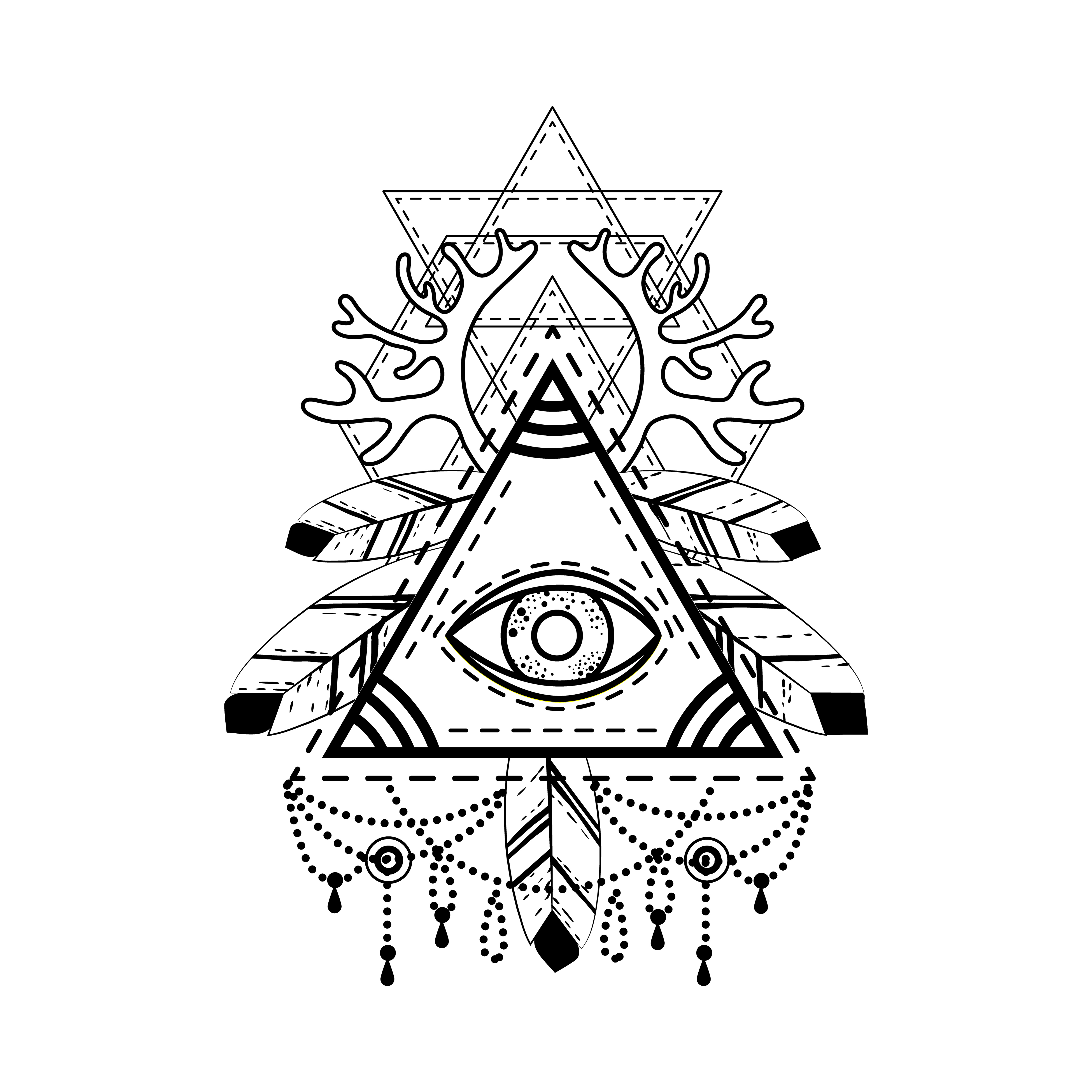 4991x4991 All Seeing Eye Pyramid Symbol
