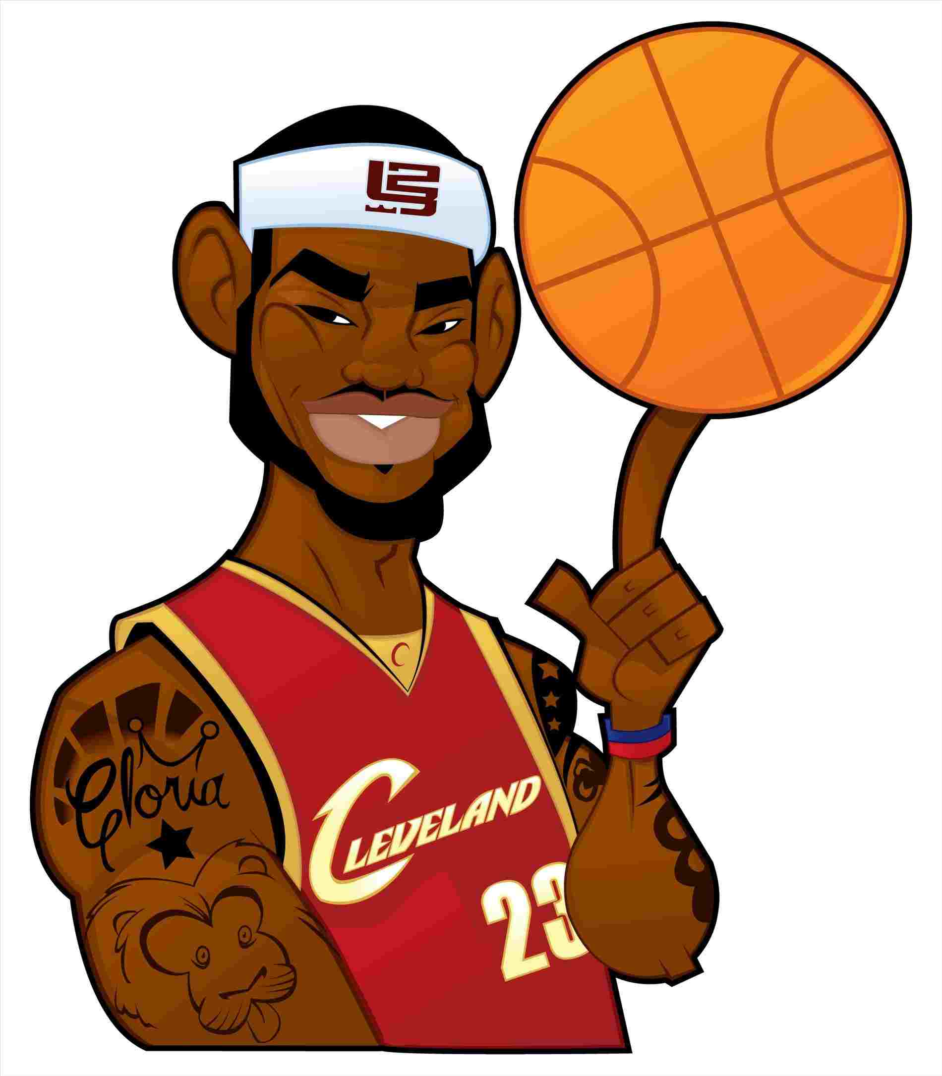 1900x2171 How To Draw Cartoon Nba Players