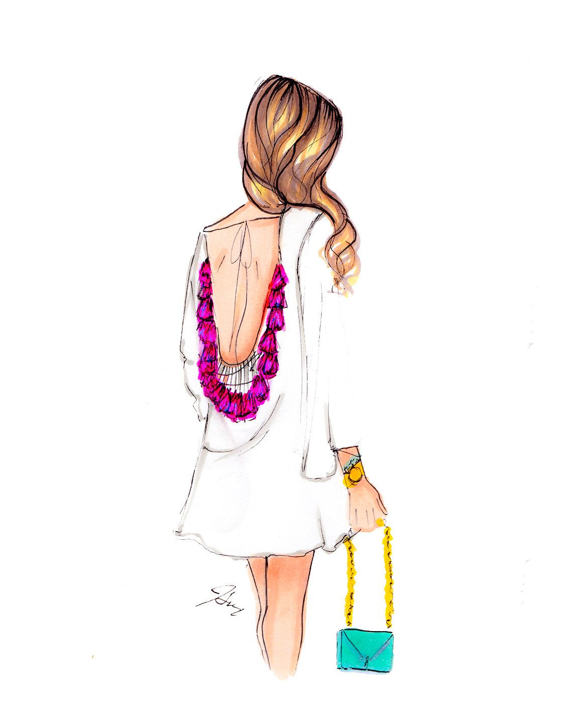 1152x1440 Pink Tassels