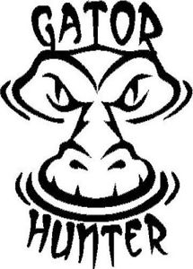 215x300 gator hunter vinyl decalsticker gator water lake alligator ebay
