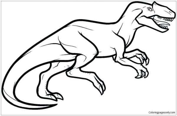 600x393 allosaurus pictures to color