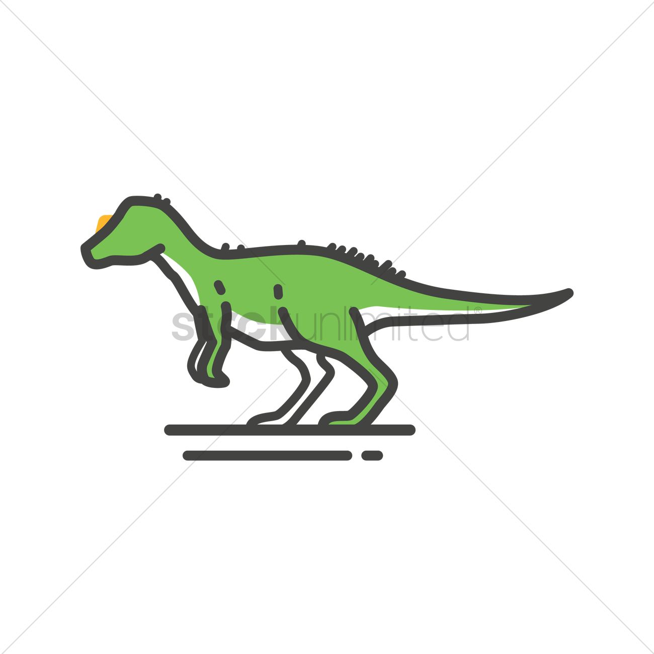 1300x1300 allosaurus vector image