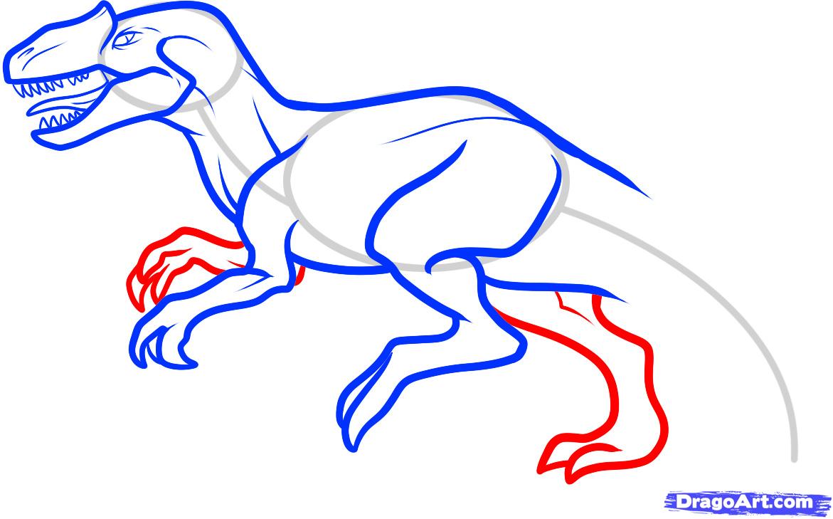 1171x729 draw an allosaurus, step