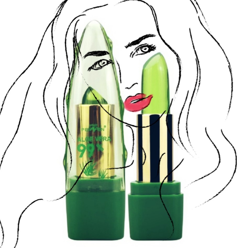 947x947 aloe vera lipstick,temperature changing colour, health beauty