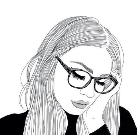 480x473 Alone, Art, Drawing, Fashion, Hair