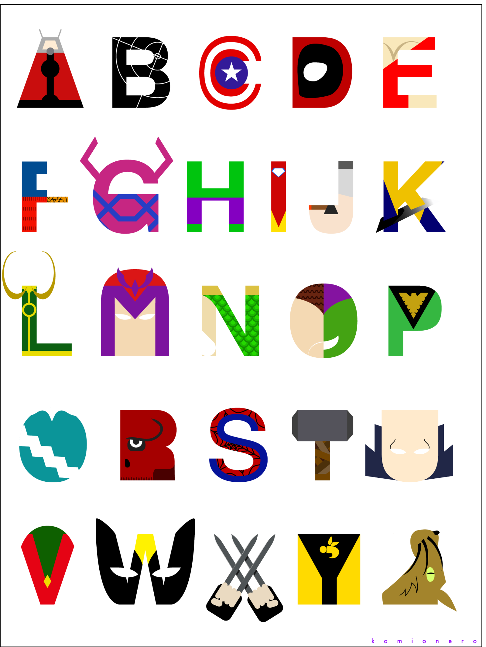 1600x2129 Alphabet Drawing Superhero Huge Freebie! Download
