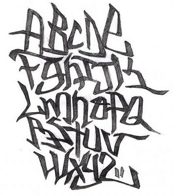 353x400 Grafity Font How To Draw Sketch Alphabet In Graffiti Letters