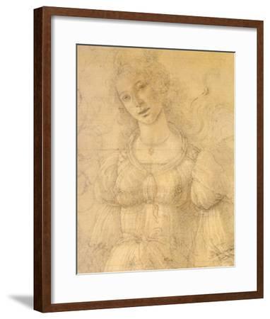 382x450 Drawing Of A Woman Art Print