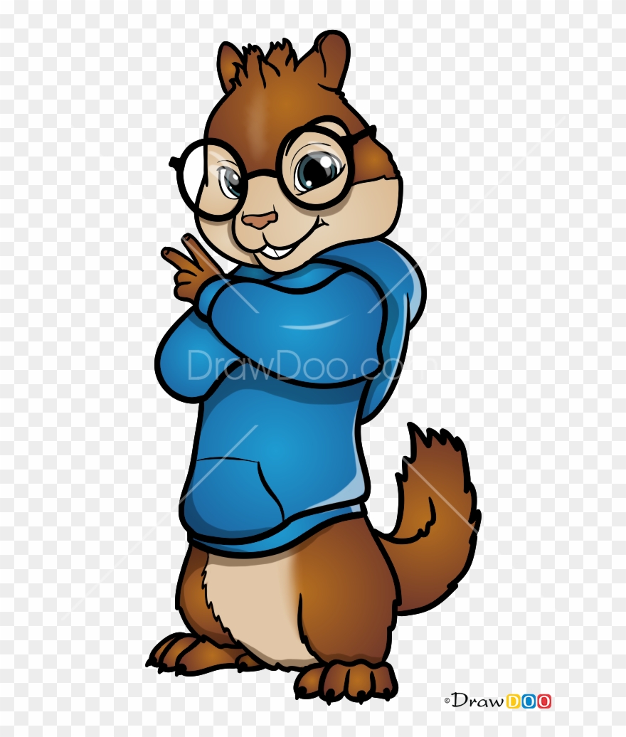 880x1036 Alvin And The Chipmunks Simon Drawing Clipart