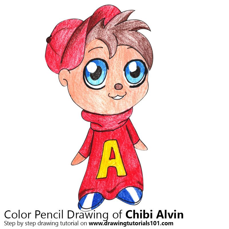 800x800 Chibi Alvin From Alvin And The Chipmunks Drawing Tutorials