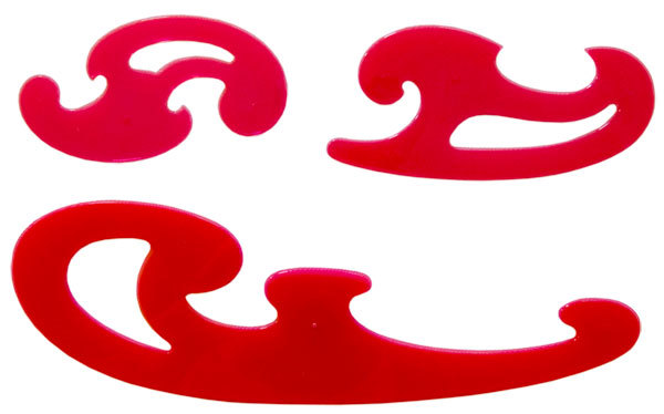 600x374 Alvin French Curve Set Drafting Drawing Curves Double