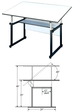 310x476 Alvin Split Top Drafting Table Antique Drawing Tables Spiritual